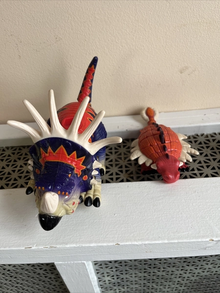 2004 Mattel Imaginext Ankylosaurus Dinosaur &amp; STYRACOSAURUS G61