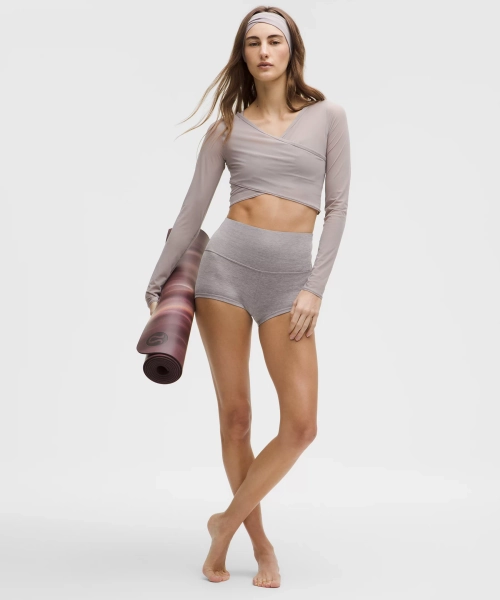 lululemon Alignâ„¢ High-Rise Short 2" - Heathered Core Medium Grey - 4