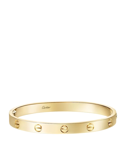 Cartier Yellow Gold Hinged LOVE Bracelet | Harrods UK