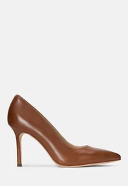 LINDELLA II BURNISHED LEATHER PUMP - Pumps - deep saddle tan