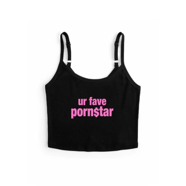 UR FAVE STAR SPAGHETTI STRAP TOP