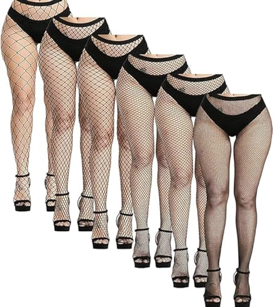 8 PCS Black Fishnet Stockings 