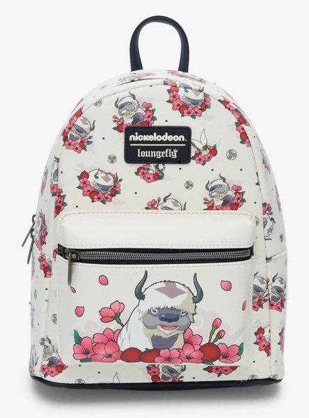 Loungefly Avatar: The Last Airbender Appa & Momo Flower Mini Backpack