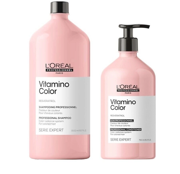 L&#039;Oreal Professional Serie Expert Vitamino Color Shampoo 1.5L &amp; Conditioner 7...