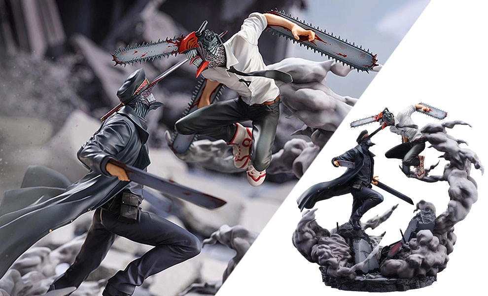 Chainsaw Man vs. Samurai Sword Collectible Figure by SEGA