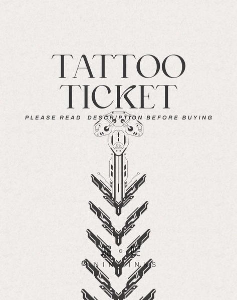Tattoo Ticket by Nini.inks | Cyber Spine 05