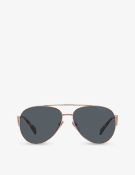 PR 73ZS pilot-frame metal sunglasses