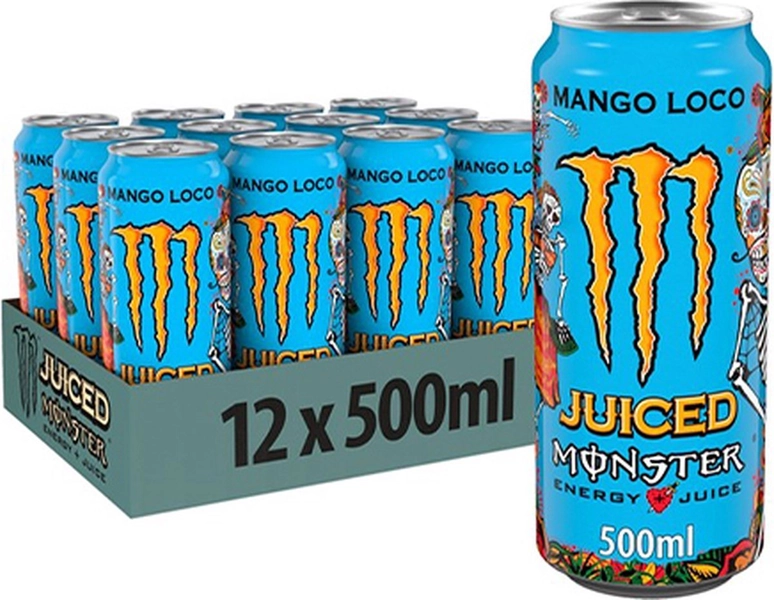 12x Monster Energy Juiced - mango loco