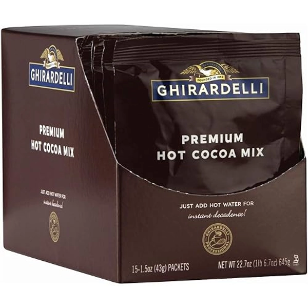 Ghirardelli Premium Indulgence Hot Cocoa Mix, 1.5 oz (Pack of 15)