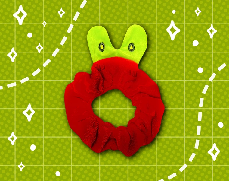 Applin Plush Scrunchie by starsalts