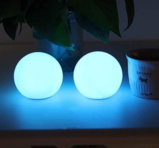 YESIE 2Packs Floating Pool Lights,Rechargeable 3-Inch LED Orb Lamp,150°F Duable Material,Bathtub Accessories,16 Colors,Remote Control,Fortune Teller Ball, Juggling Poi Ball,Hot Tub Light - 2 - 3-Inch