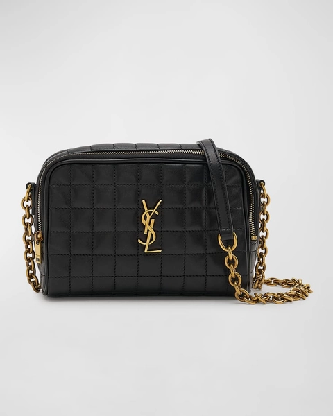 Cassandre Mini YSL Camera Bag in Quilted Smooth Leather