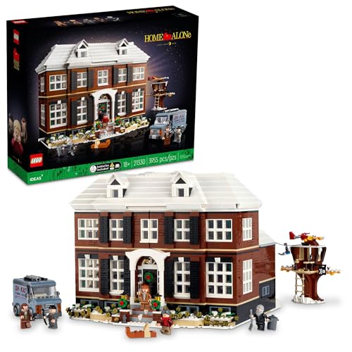LEGO Ideas Home Alone McCallisters’ House 21330 Building Set for Adults, Movie Collectible Gift Idea with 5 Minifigures - Frustration-Free Packaging