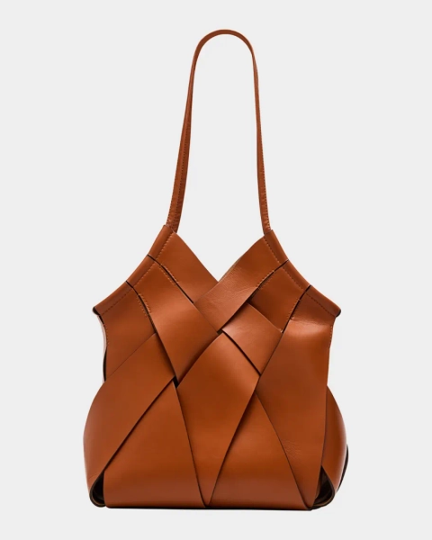 Charlotte Woven Leather Tote Bag