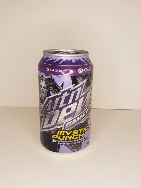MTN DEW GAME FUEL MYSTIC PUNCH-ONE FULL Unopened 12oz Can Limited Diablo IV