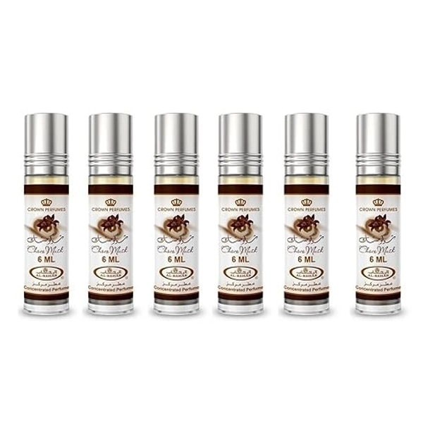 Al-Rehab Choco Musk Concentrated Perfume Rollerball for Unisex, 0.2 Ounce (Pack of 6)
