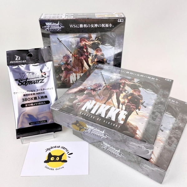 Weiss Schwarz NIKKE Booster Box JP SEALED x3 + Promo Pack | Goddess of Victory