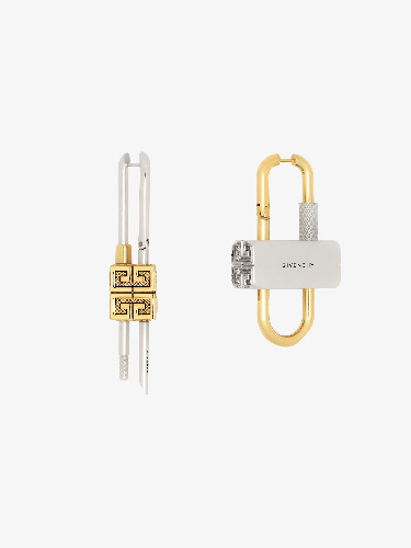Givenchy Lock Asymmetrical Earrings