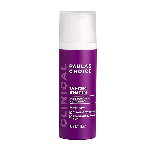 Paula's Choice CLINICAL 1% Retinol Treatment Cream with Peptides, Vitamin C & Licorice Extract, Anti-Aging & Wrinkles - 1 Fl Oz (Pack of 1)