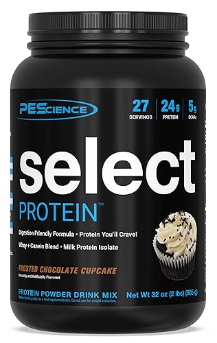 PEScience Select Low Carb Protein Powder, Chocolate Cupcake, 27 Serving, Keto Friendly and Gluten Free - Chocolate Cupcake - 27 Servings (Pack of 1)