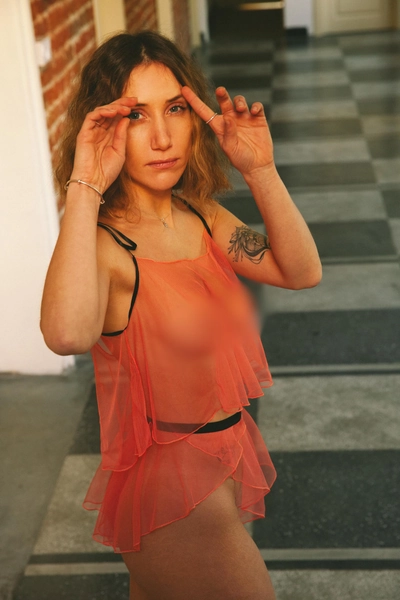 Sheer See through Mesh Spaghetti Straps Coral Top, Wide Regular and Plus Size Camisole, Coral Top, Romantic Underwear, Transparent, Mature