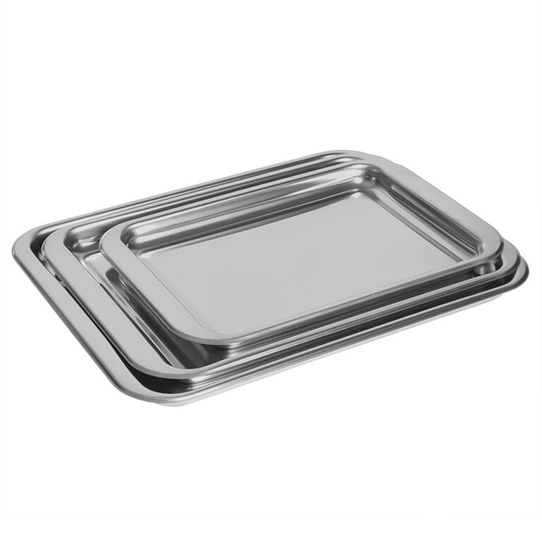 Stainless Steel Baking Tray Set  3 Piece