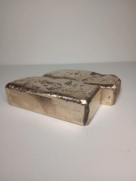 1lb Tin Bronze Ingot 88/12 Cu/Sn (Partially finished)