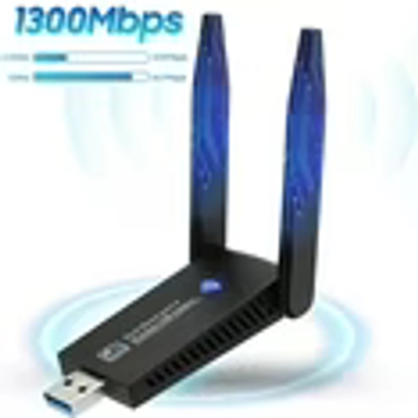 FWen Wi-Fi Adapter 1300Mbps USB 3.0, 867Mbps on 5GHz / 400Mbps on 2.4GHz Dual-band USB