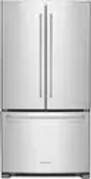 KitchenAid - 20 Cu. Ft. French Door Counter-Depth Refrigerator - Stainless steel