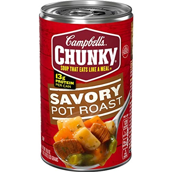 Campbell's Chunky Soup, Savory Pot Roast Soup, 18.8 Ounce Can