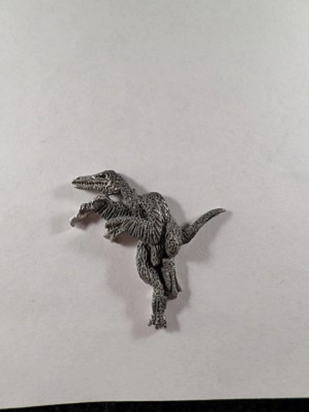 New feathered Utahraptor dinosaur pendant