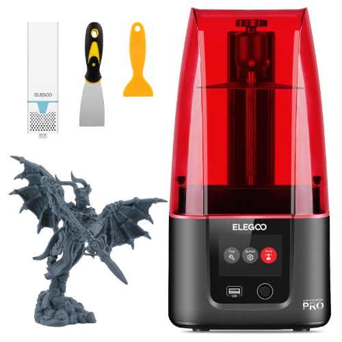 ELEGOO Mars 3 Pro Resin 3D Printer met Luchtreiniger 6,66 inch Ultra 4K Monochroom LCD Hogere Resolutie en Groot Afdrukvolume, Afdrukformaat 143×89×175 mm