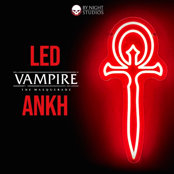 V5 Vampire: The Masquerade LED Neon Wall Ankh