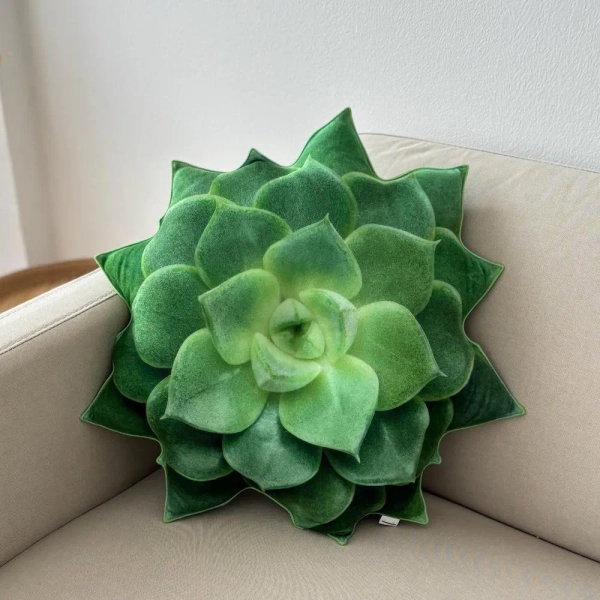 Succulent pillow / green succulent / Echeveria pillow / plant pillow / succulent cushion / succulent lovers / plant shaped pillow