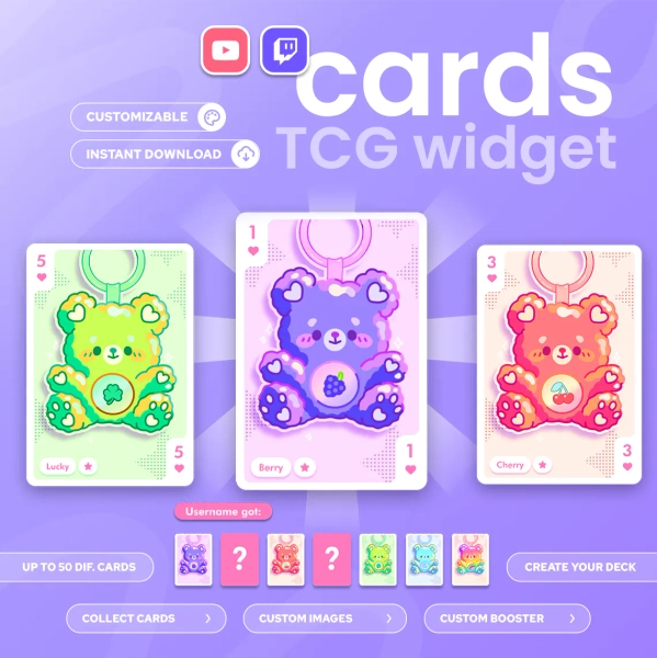 TCG Collectible Cards Widget!