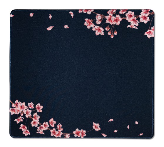 Navy Blossom Desk Mat - Medium (45x40cm)