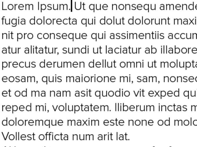 Fragment de texte sur mesure