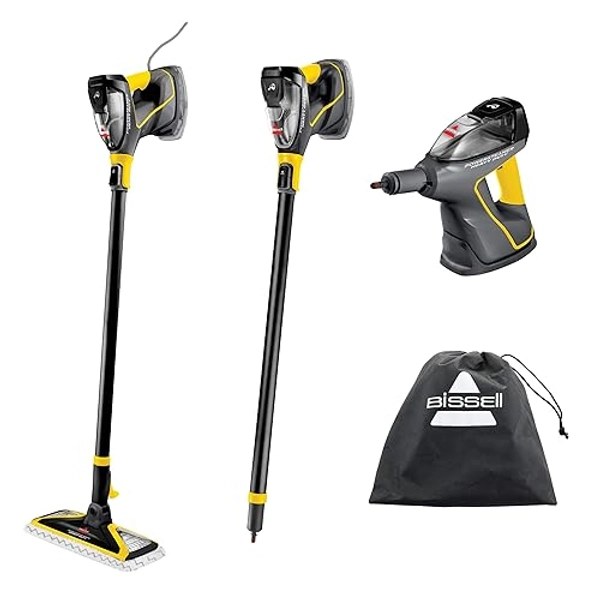Bissell PowerSteamer Heavy Duty 3-in-1 Sanitizing Steam Mop and Handheld Steamer for Outdoor Use, 2685A