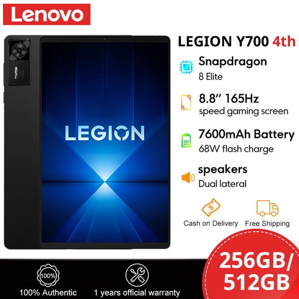 Lenovo Legion Y700 4th/2026 Gaming Tab 3K 408PPI Snapdragon 8 Elite Gaming Tablet Dual X-axis Motor 8.8" Display 165Hz 7600mAh  Snapdragon 8 Extremely Edition Chinese version