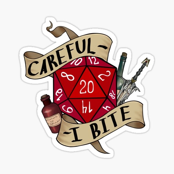 Astarion themed dice  Sticker