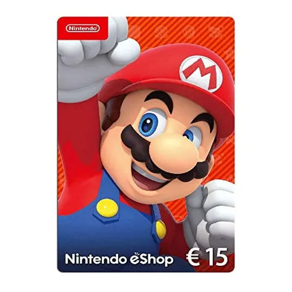 Carte Nintendo eShop 15 EUR | Code de téléchargement (Switch/3DS/Wii-U)