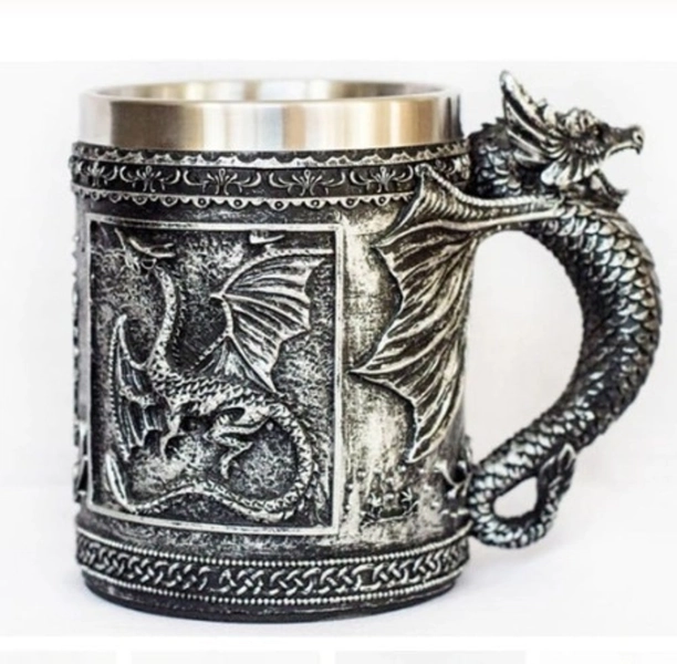 3D Dragon Theme Stainless Steel 12oz  Mug