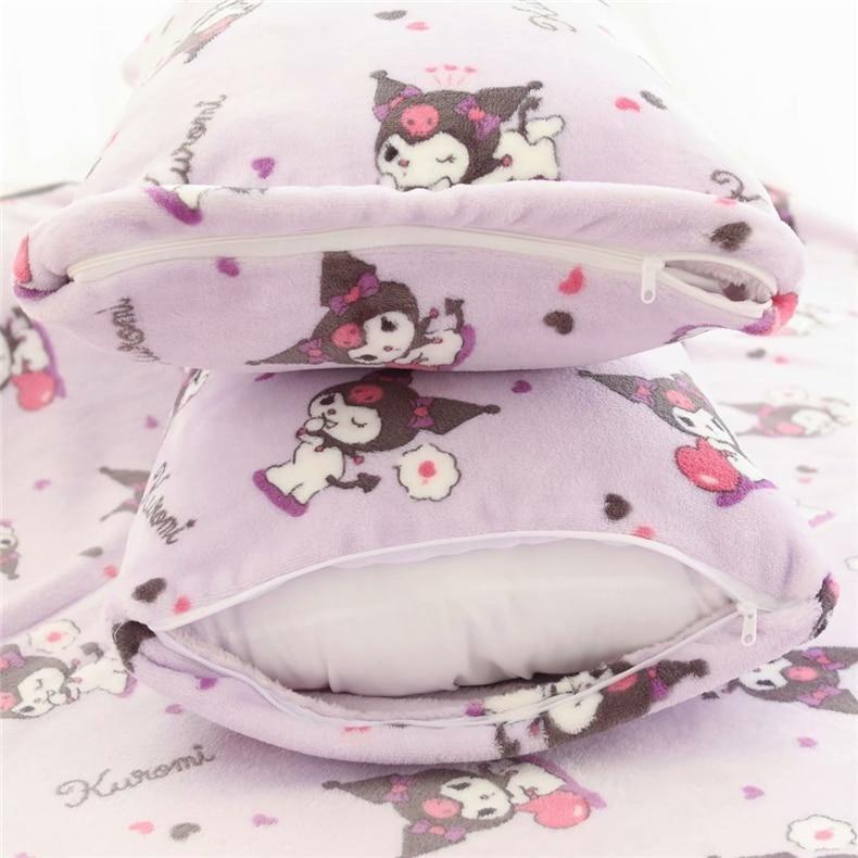 Kuromi Fuzzy Blanket Set - Pillow Case