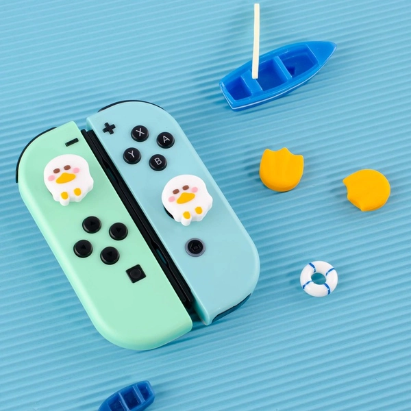 Kawaii Duck Joystick Caps Cute Switch Joy-Con Controller Grips