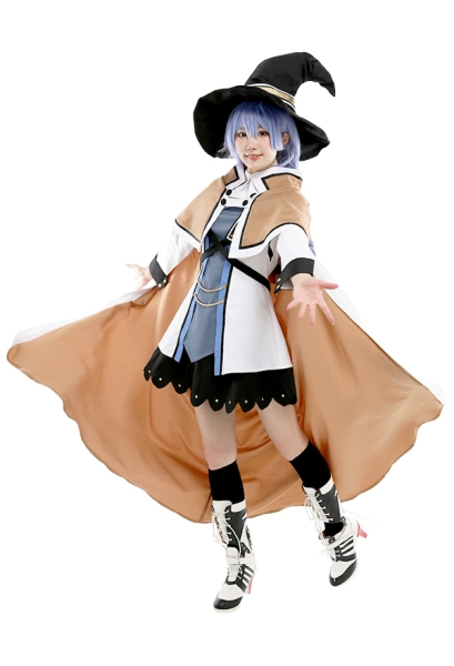 Jobless Reincarnation Mushoku Tensei Roxy Migurdia Witch Uniform Set Cosplay Costume with Cloaks