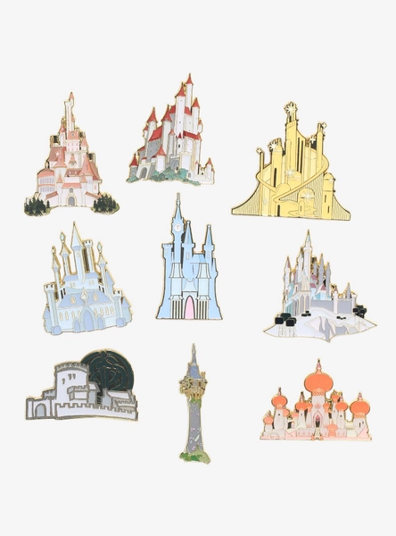 Loungefly Disney Princess Castles Blind Box Enamel Pin