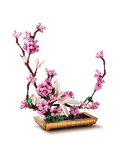 dOvOb Decor Lilac Bonsai Plant Building Blocks Set, Flower Bouquet Model Toys as Gift for Adult, Idea Display Pieces for The Home or Office(974 Pieces)