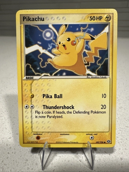 Tarjeta Pokémon EX 2005 Emerald Pikachu #60/106