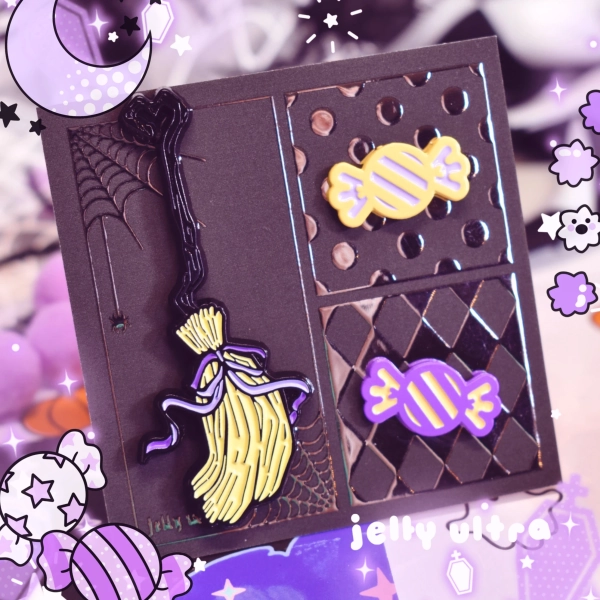 Mini Halloween Collection Enamel Pins | Series 3 | Pin Board Fillers Witches Broom Flight Trick or Treat Candies