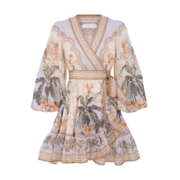 Zimmermann - Wylie Mini Wrap Frill Dress